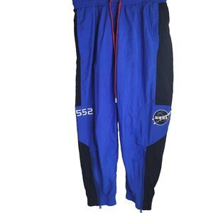 Nike XXL NASA pants Paul George mesh pockets elastic waist logo drawstring